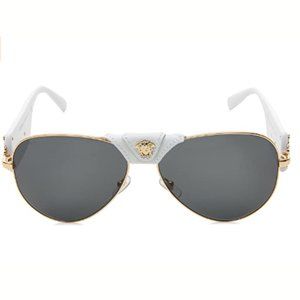 NWT Authentic Versace Gold Pilot Aviators
